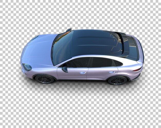 Un SUV moderno aislado en el fondo de una ilustración de renderización 3D