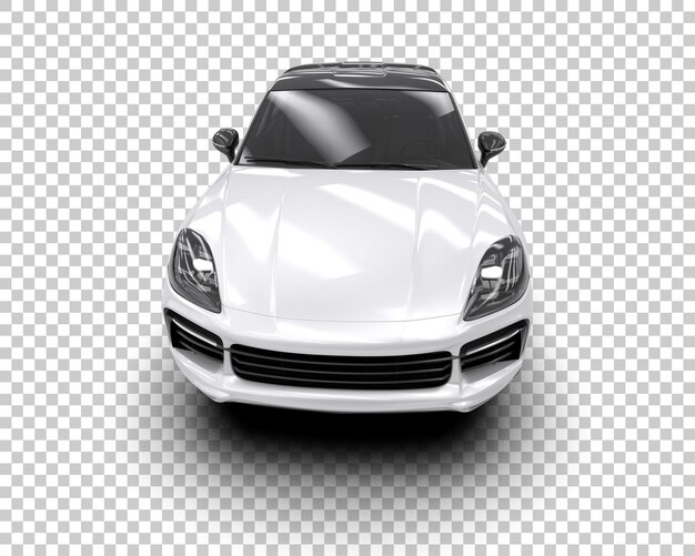 Un SUV moderno aislado en el fondo de una ilustración de renderización 3D