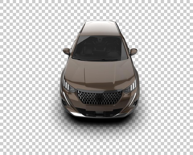 Un SUV moderno aislado en el fondo de una ilustración de renderización 3D
