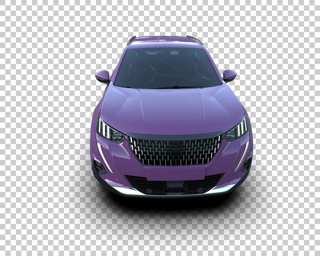 Un SUV moderno aislado en el fondo de una ilustración de renderización 3D