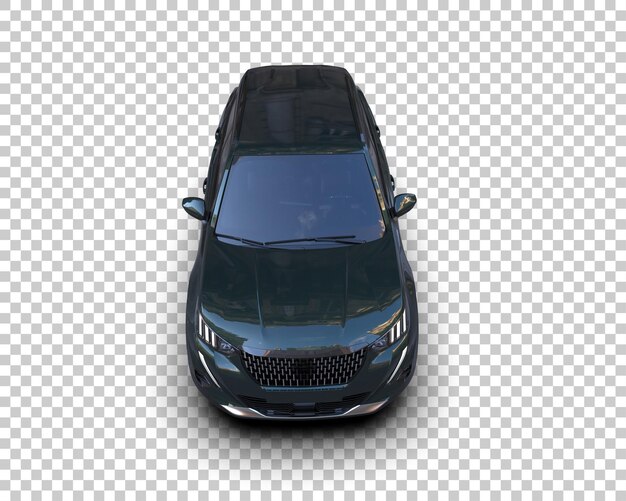 Un SUV moderno aislado en el fondo de una ilustración de renderización 3D