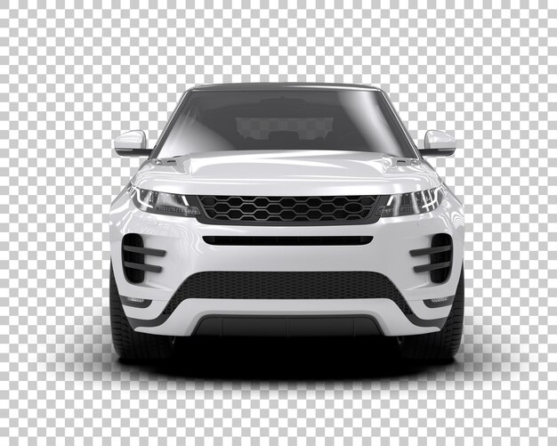 Un SUV moderno aislado en el fondo de una ilustración de renderización 3D