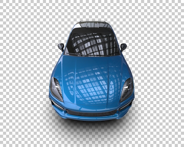Un SUV moderno aislado en el fondo de una ilustración de renderización 3D
