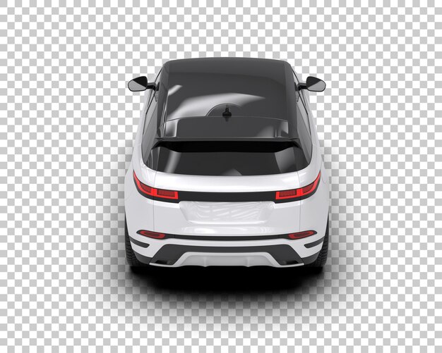 Un SUV moderno aislado en el fondo de una ilustración de renderización 3D