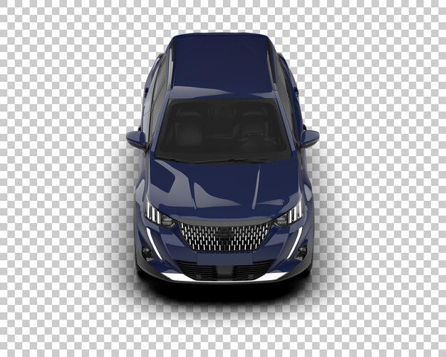 Un SUV moderno aislado en el fondo de una ilustración de renderización 3D