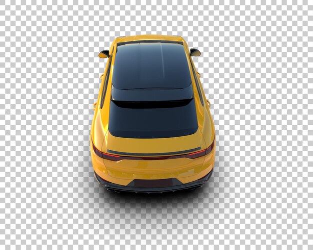 Un SUV moderno aislado en el fondo de una ilustración de renderización 3D