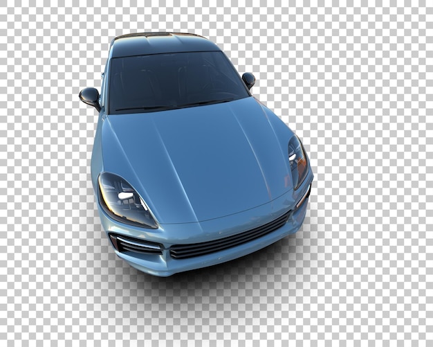 Un SUV moderno aislado en el fondo de una ilustración de renderización 3D