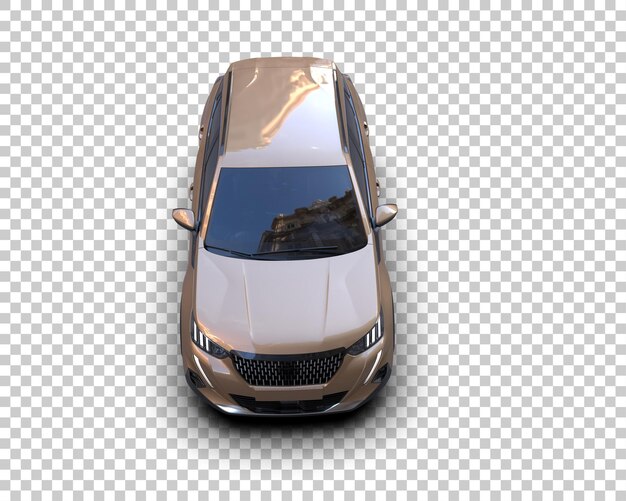 Un SUV moderno aislado en el fondo de una ilustración de renderización 3D