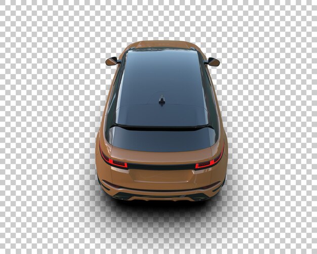 Un SUV moderno aislado en el fondo de una ilustración de renderización 3D