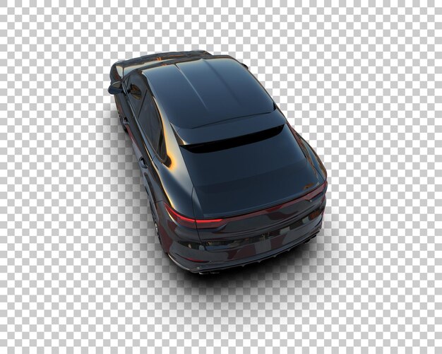 Un SUV moderno aislado en el fondo de una ilustración de renderización 3D