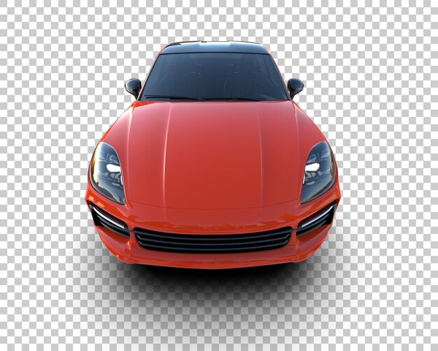 Un SUV moderno aislado en el fondo de una ilustración de renderización 3D
