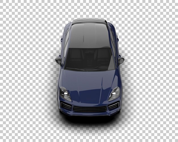 Un SUV moderno aislado en el fondo de una ilustración de renderización 3D