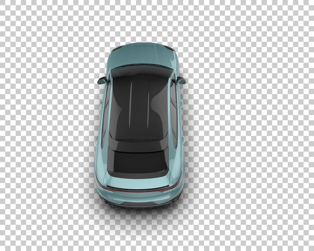 Un SUV moderno aislado en el fondo de una ilustración de renderización 3D