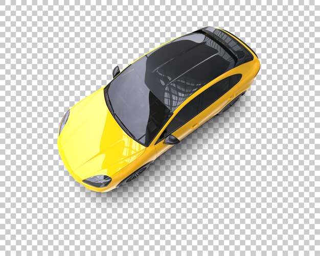 Un SUV moderno aislado en el fondo de una ilustración de renderización 3D