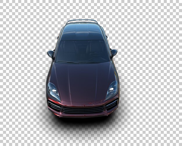 Un SUV moderno aislado en el fondo de una ilustración de renderización 3D