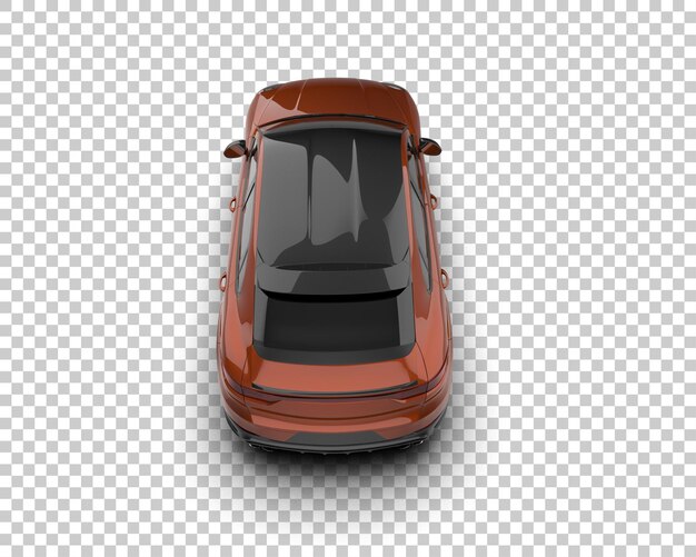 Un SUV moderno aislado en el fondo de una ilustración de renderización 3D