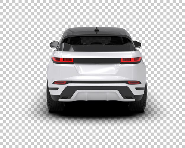 Un SUV moderno aislado en el fondo de una ilustración de renderización 3D