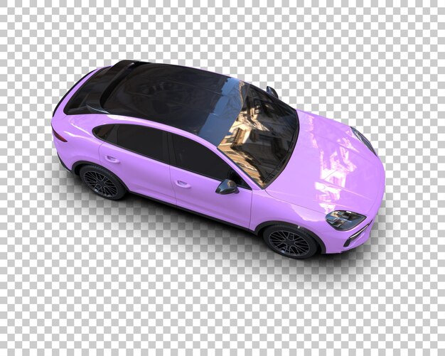 Un SUV moderno aislado en el fondo de una ilustración de renderización 3D