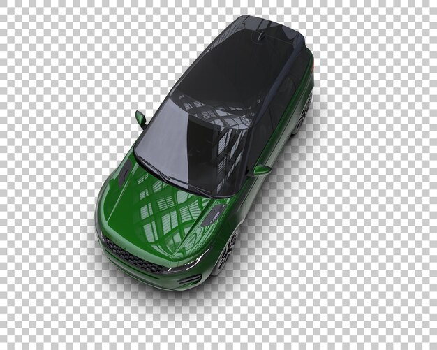 Un SUV moderno aislado en el fondo de una ilustración de renderización 3D