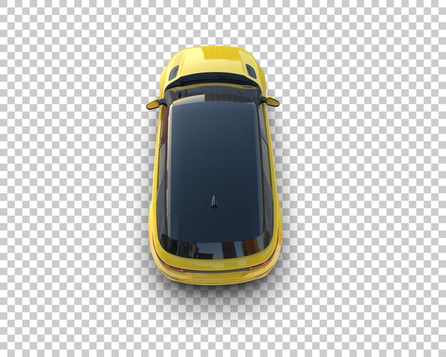 Un SUV moderno aislado en el fondo de una ilustración de renderización 3D