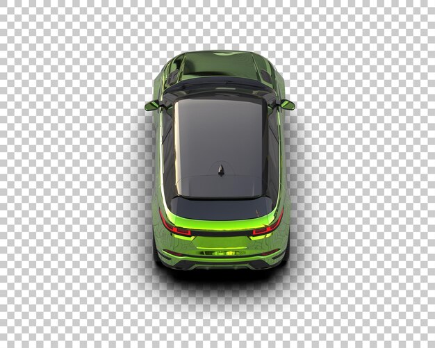 Un SUV moderno aislado en el fondo de una ilustración de renderización 3D