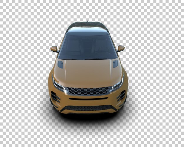 Un SUV moderno aislado en el fondo de una ilustración de renderización 3D