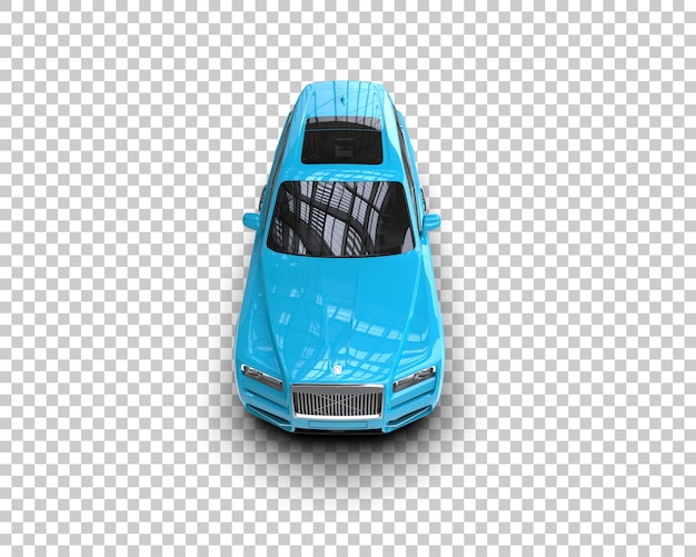 Un SUV moderno aislado en el fondo de una ilustración de renderización 3D