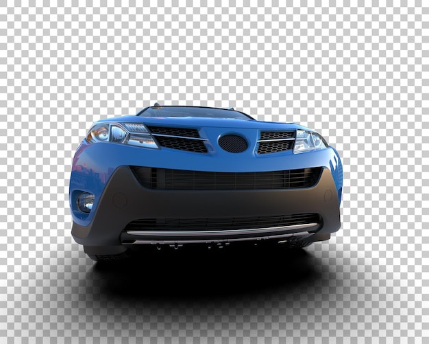 Un SUV moderno aislado en el fondo de una ilustración de renderización 3D