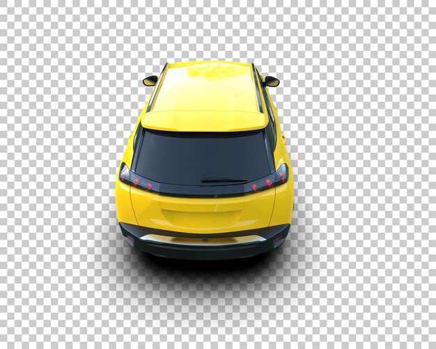 Un SUV moderno aislado en el fondo de una ilustración de renderización 3D
