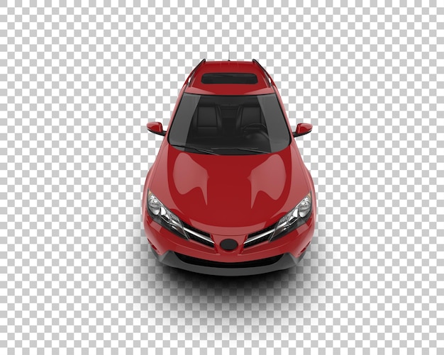 Un SUV moderno aislado en el fondo de una ilustración de renderización 3D