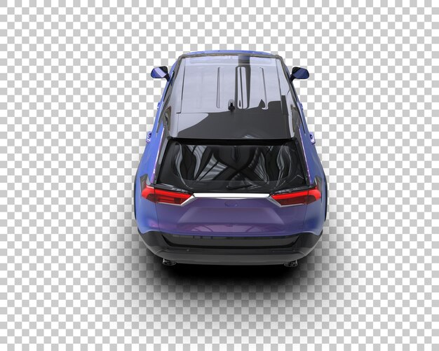 Un SUV moderno aislado en el fondo de una ilustración de renderización 3D
