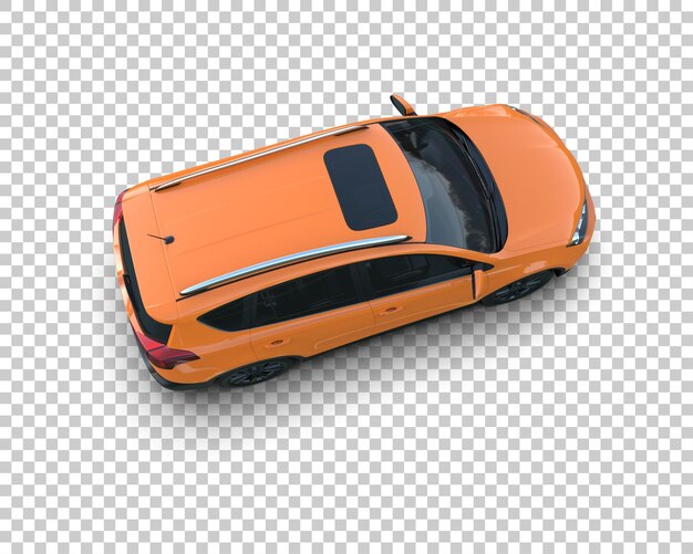 Un SUV moderno aislado en el fondo de una ilustración de renderización 3D