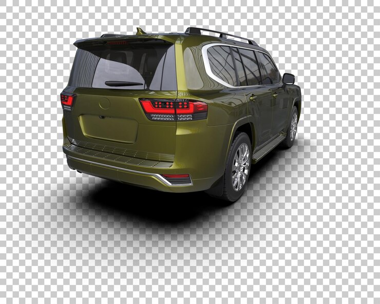 PSD un suv moderno aislado en el fondo de una ilustración de renderización 3d