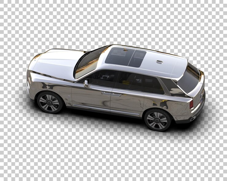 PSD un suv moderno aislado en el fondo de una ilustración de renderización 3d