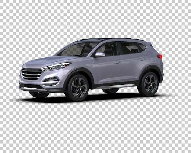 SUV moderno isolado no fundo ilustração de renderização 3D