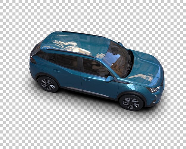 SUV moderno isolado no fundo ilustração de renderização 3D