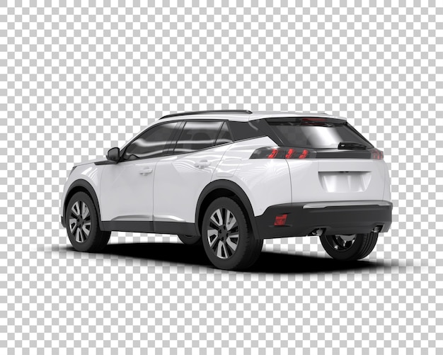 SUV moderno isolado no fundo ilustração de renderização 3D