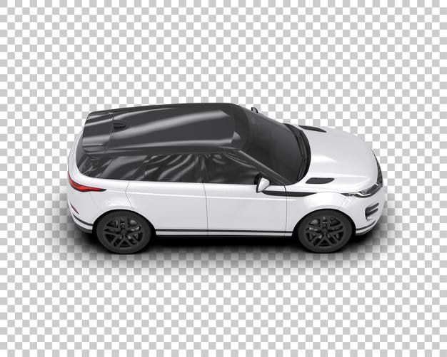 SUV moderno isolado no fundo ilustração de renderização 3D