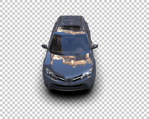 SUV moderno isolado no fundo ilustração de renderização 3D