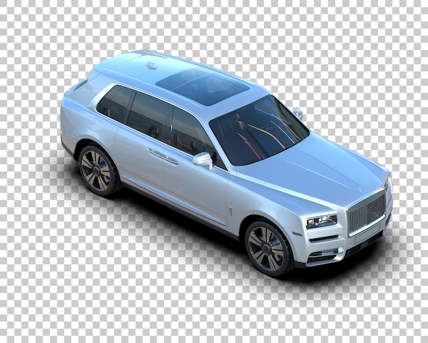 SUV moderno isolado no fundo ilustração de renderização 3D