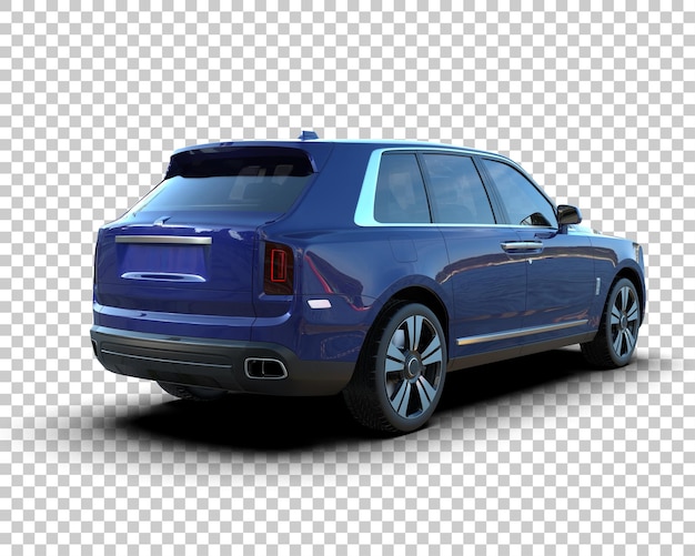 SUV moderno isolado no fundo ilustração de renderização 3D