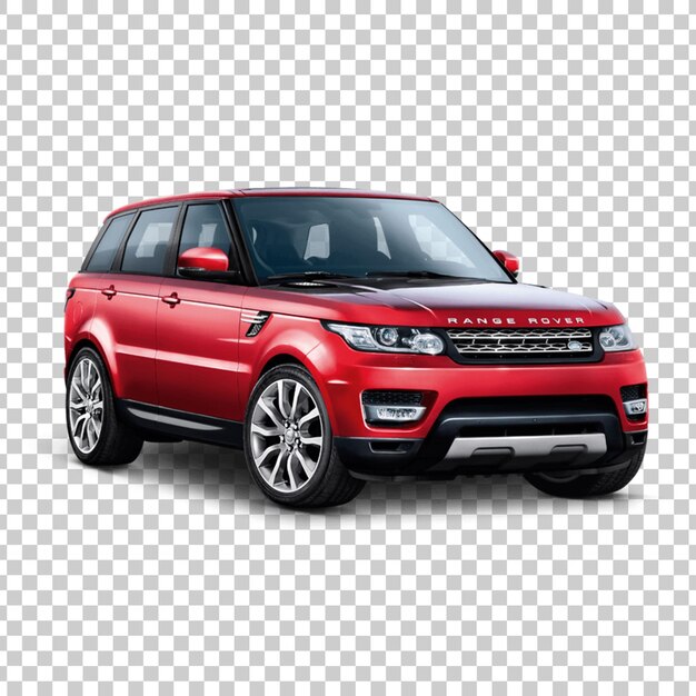 SUV Range Rover rojo