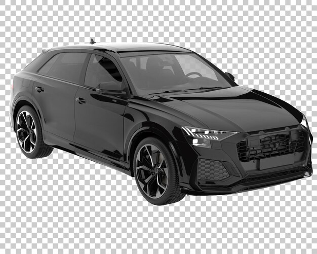 SUV sobre fondo transparente. Representación 3d - ilustración