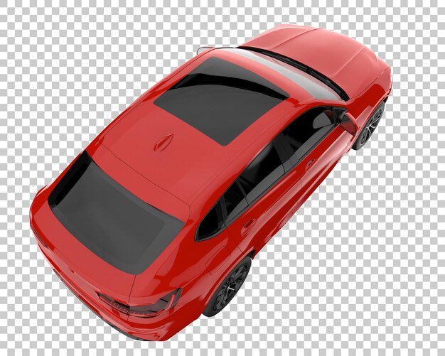 SUV sobre fondo transparente. Representación 3d - ilustración