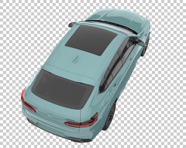 SUV sobre fondo transparente. Representación 3d - ilustración