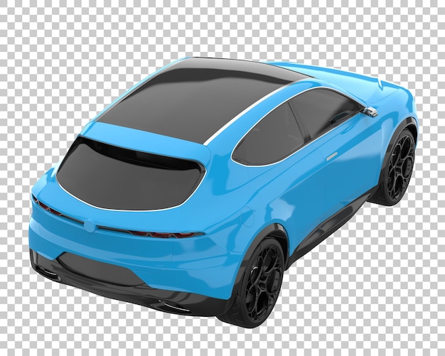 SUV sobre fondo transparente. Representación 3d - ilustración