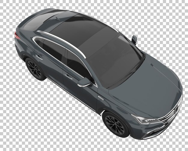 SUV sobre fondo transparente. Representación 3d - ilustración