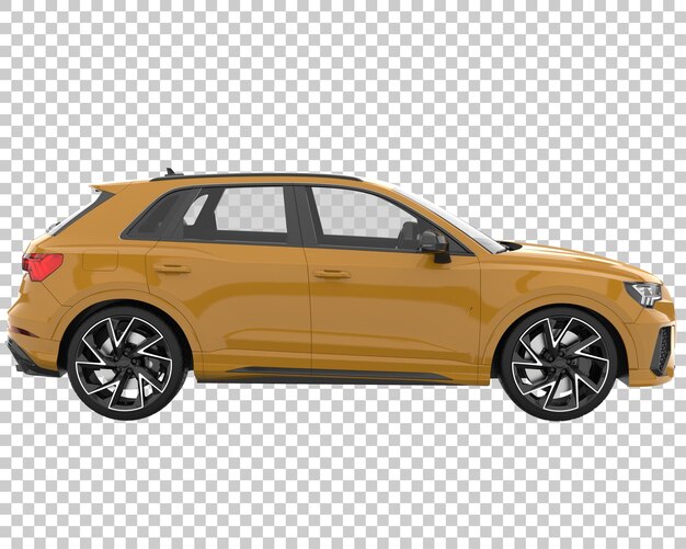 SUV sobre fondo transparente. Representación 3d - ilustración
