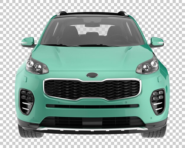 SUV sobre fondo transparente. Representación 3d - ilustración