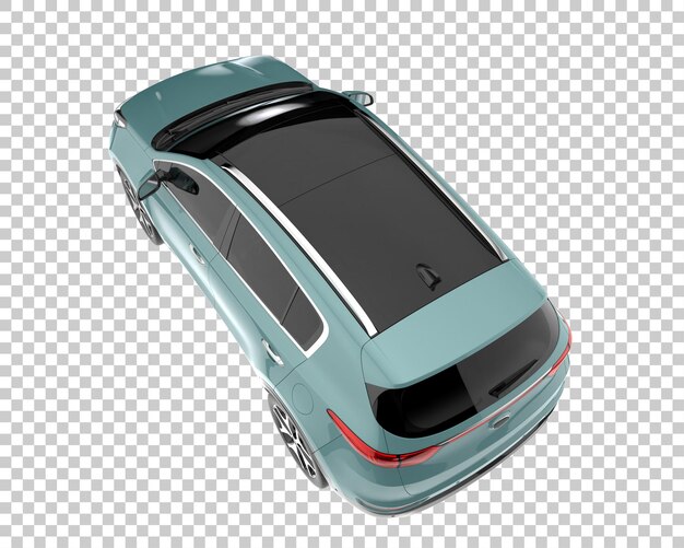 SUV sobre fondo transparente. Representación 3d - ilustración